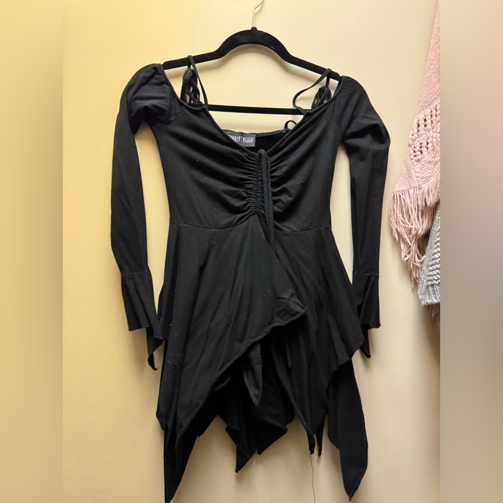 Dolls Kill Black Asymmetrical Dress
